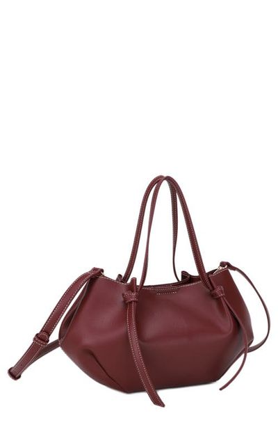 Mali + Lili Mali + Lili Lou-Lou Knotted Handle Small Faux Leather Tote