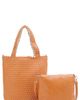 Mali + Lili Mali + Lili Ray Convertible Woven Vegan Leather Tote - 1