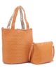 Mali + Lili Mali + Lili Ray Convertible Woven Vegan Leather Tote - 2