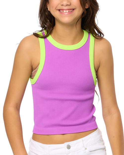 Malibu Sugar Malibu Sugar Contrast trim sleeveless top
