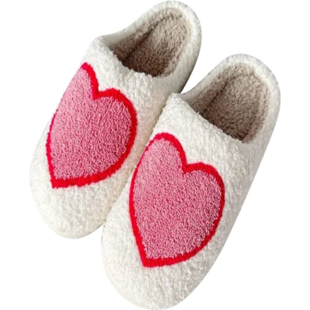 Malibu Sugar Malibu Sugar Plush heart slippers