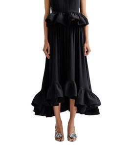 Malina Malina Adriana Frilled Hem Midi Skirt