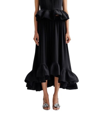 Malina Malina Adriana Frilled Hem Midi Skirt