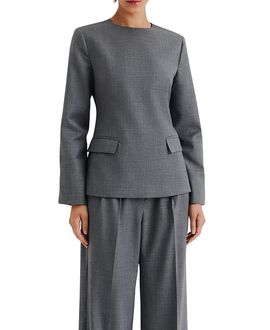 Malina Malina Athina Tailored Long Sleeve Blouse