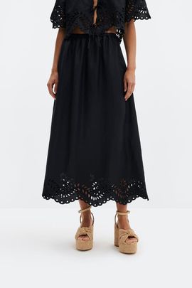 Malina Malina Chara Broderie Anglais Maxi Skirt