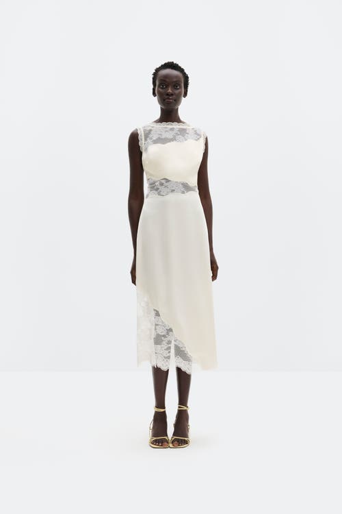 Malina Malina Desire Lace Trimmed Cut Out Midi Dress