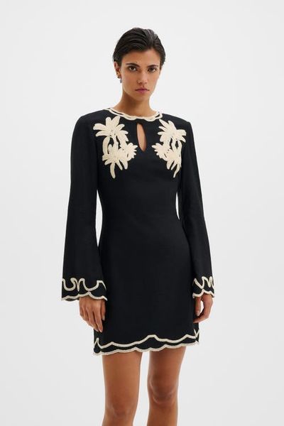Malina Malina Henny Embroidered Mini Dress