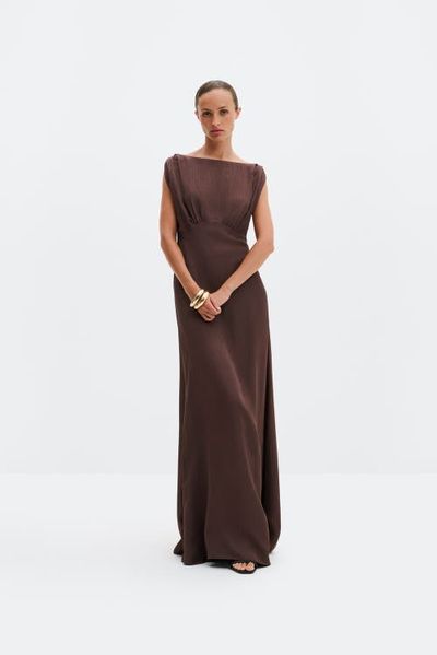 Malina Malina Jacqueline Jacquard Scarf Detailed Dress