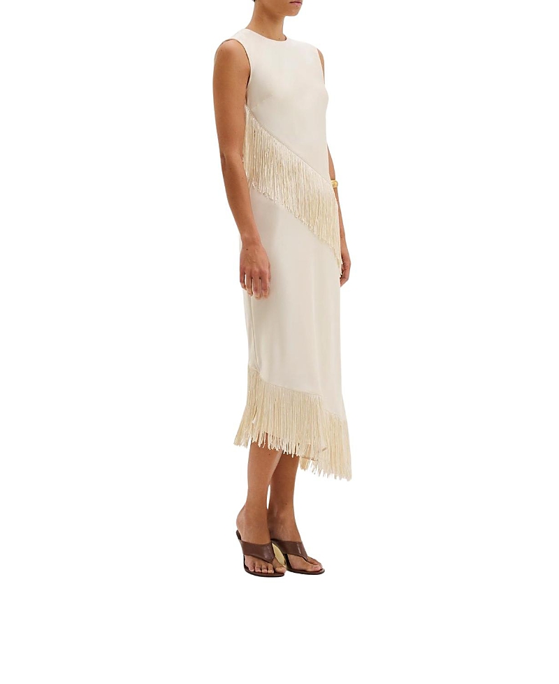 Malina Malina Lovis Fringe Detailed Midi Dress