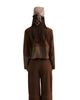 Malina Malina Marcie Suede Leather Cropped Jacket - 2