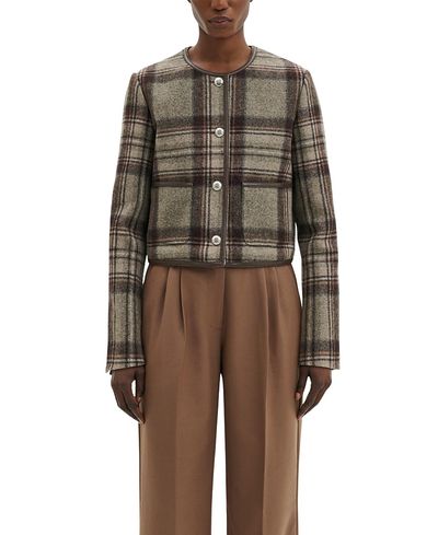 Malina Malina Ninette Tailored Wool Crop Jacket