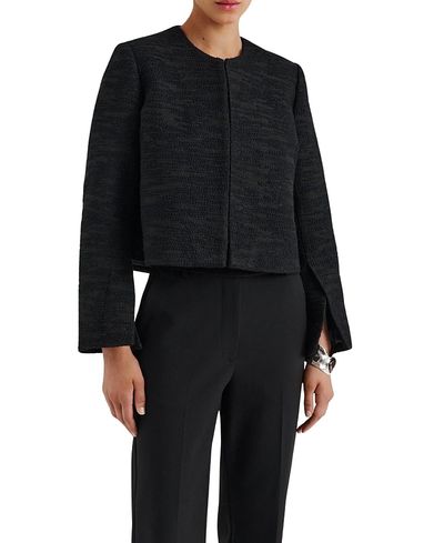 Malina Malina Ruthie Cropped Boucle Blazer