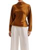 Malina Malina Zora Barrel Sleeve Satin Blouse - 1