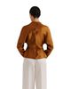 Malina Malina Zora Barrel Sleeve Satin Blouse - 2