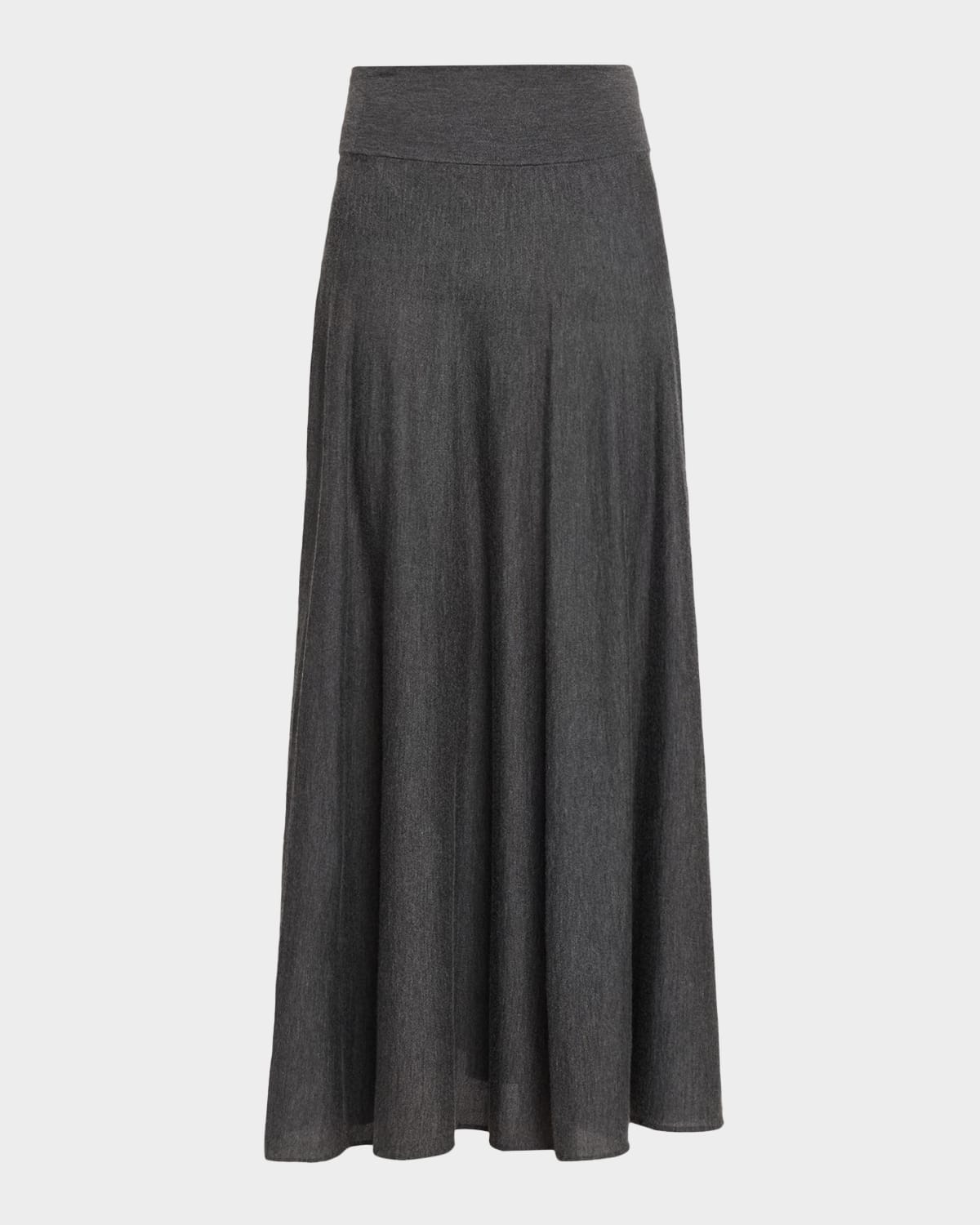 Malo Cashmere-Silk Knit Maxi Skirt