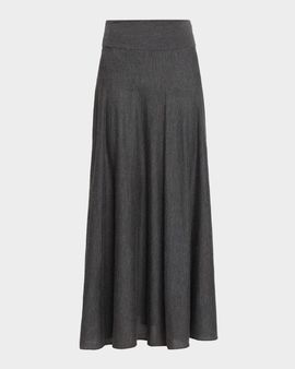 Malo Cashmere-Silk Knit Maxi Skirt