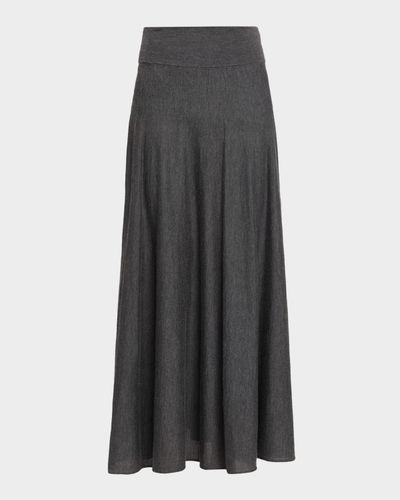 Malo Cashmere-Silk Knit Maxi Skirt