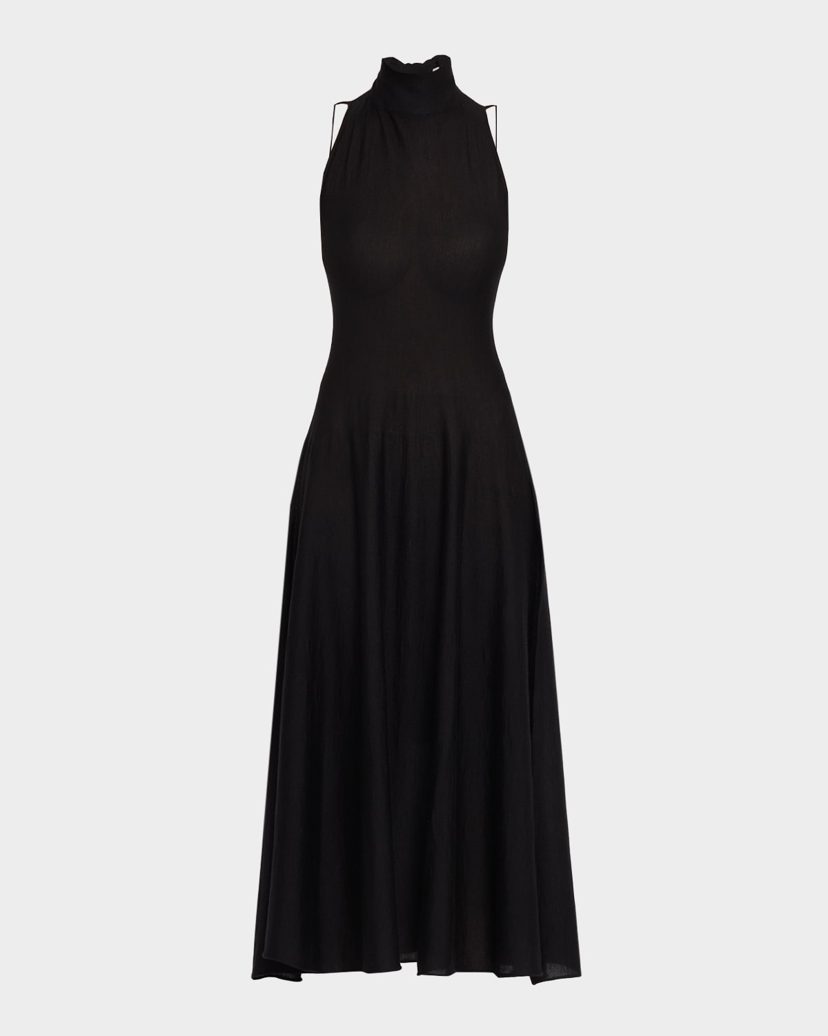 Malo Cashmere Silk Halter Dress
