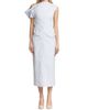 Malo Women's Pinstriped Cotton Off-The-Shoulder Midi-Dress - 3