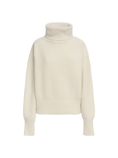 Malo Women's Rib-Knit Cashmere Turtleneck Sweater