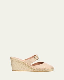 Malone Souliers 70mm Farah Leather Espadrille Wedges