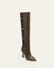 Malone Souliers 70mm Nolan Croc-Embossed Leather Knee-High Boots - 2