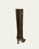 Malone Souliers 70mm Nolan Croc-Embossed Leather Knee-High Boots - 3