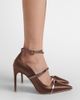 Malone Souliers Malone Souliers Diaz 100 leather-trimmed satin pumps - 2
