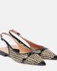 Malone Souliers Malone Souliers Jama leather-trimmed raffia ballet flats - 1