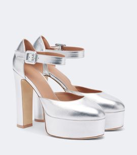 Malone Souliers Malone Souliers Leila metallic leather platform sandals