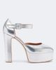 Malone Souliers Malone Souliers Leila metallic leather platform sandals - 6