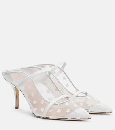Malone Souliers Malone Souliers Maureen 70 leather and mesh mules