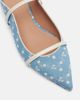 Malone Souliers Malone Souliers Maureen leather-trimmed denim mules - 5