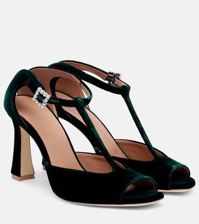 Malone Souliers Malone Souliers Nomi 90 velvet sandals