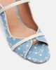 Malone Souliers Malone Souliers Norah 70 leather-trimmed denim mules - 5