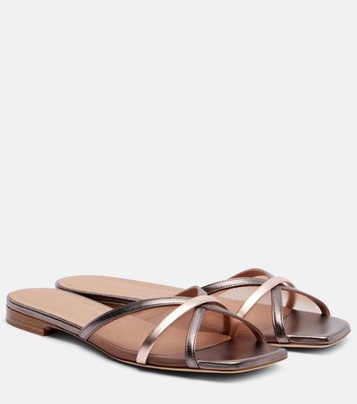 Malone Souliers Malone Souliers Perla leather and mesh slides