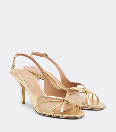 Malone Souliers Malone Souliers Petra leather and mesh slingback sandals