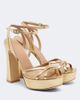 Malone Souliers Malone Souliers Sylvie leather and mesh platform sandals - 1