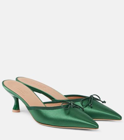 Malone Souliers Malone Souliers x Tabitha Simmons Rose 45 satin mules