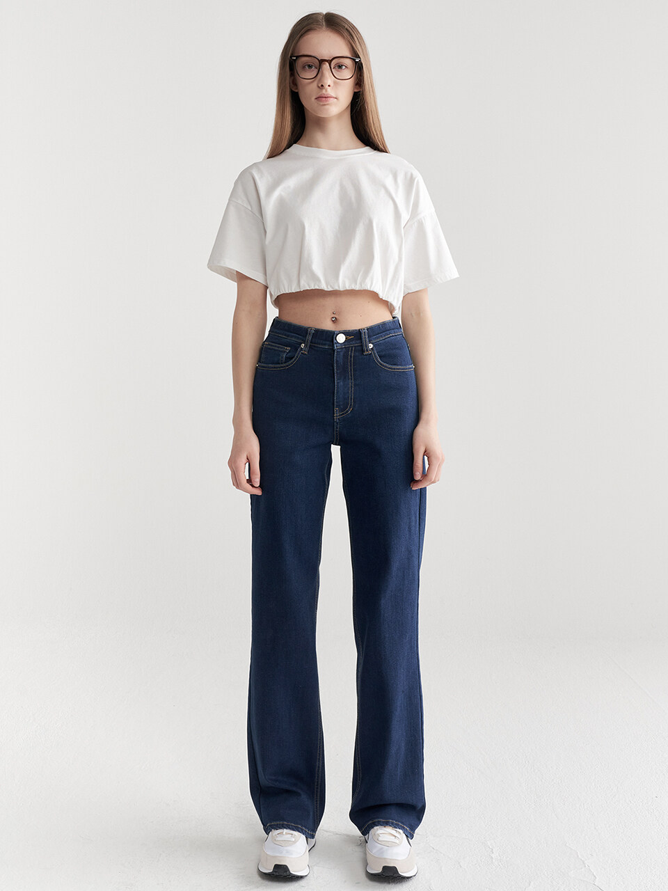 MaLoupe 9106 Wide Denim Pants_Dark Indigo