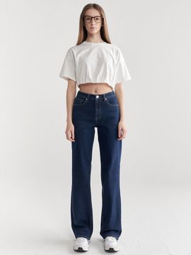 MaLoupe 9106 Wide Denim Pants_Dark Indigo