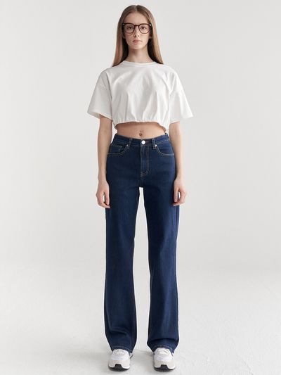 MaLoupe 9106 Wide Denim Pants_Dark Indigo
