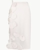 Malva Florea Malva Florea Below-Knee Bridal Skirt With Floral Appliques - 1