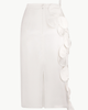 Malva Florea Malva Florea Below-Knee Bridal Skirt With Floral Appliques - 3