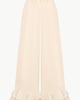 Malva Florea Malva Florea Wide-Leg Ruffle-Hem Trousers - 1