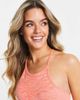 MAMALICIOUS Mamalicious Activewear textured racer tank top in orange - 3