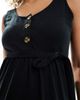 Mama.licious Mamalicious Maternity 2 function nursing button up maxi sundress in black - 2
