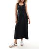 Mama.licious Mamalicious Maternity 2 function nursing button up maxi sundress in black - 3