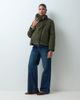 Mama.licious Mamalicious Maternity 3-in-1 barn jacket with cord collar in dark green - 2