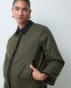 Mama.licious Mamalicious Maternity 3-in-1 barn jacket with cord collar in dark green - 3